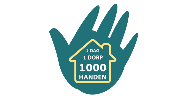Logo van 1 dorp 1000 handen, project Mark & Think